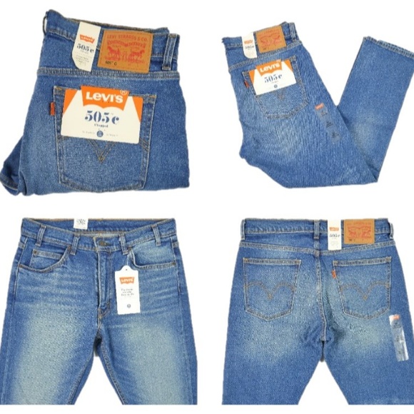 Vtg 70's Levis 505c Womens Slim Fit Cropped Jeans - Picture 4 of 8